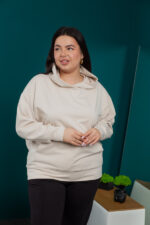 Жіноча кофта 24.2270 48(XL), 50(2XL), колір топлене молоко - Зображення 4