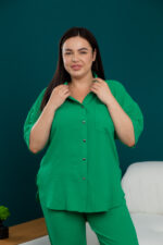 Жіночий костюм 24.2327 48(Xl), 50(2XL), 52(3XL), колір зелений - Зображення 4