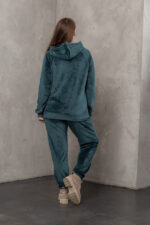 Костюм жіночий 23.1860, 50(2XL), 52(3XL), 54(4XL), бутилка 1, стильний велюровий спортивний костюм на замку у збільшених розмірах - Зображення 3
