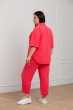 Жіночий костюм 24.2327 48(Xl), 50(2XL), 52(3XL), колір кораловий - Зображення 3