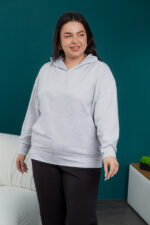 Жіноча кофта 24.2270 48(XL), 50(2XL), колір меланж - Зображення 4