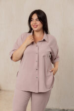Жіночий костюм 24.2327 48(Xl), 50(2XL), 52(3XL), колір лате - Зображення 4