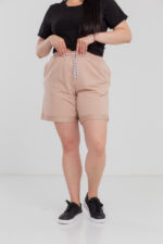 Жіночі шорти 23.2007 48(XL), 50(2XL), 52(3XL), колір ніжно-бежевий - Зображення 2