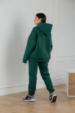 Костюм жіночий 22.1726, 40(XS), 42(S), 44(M), бутилка 2, спортивний утеплений костюм, кофта з капюшоном та кишенею-кенгуру - Зображення 3
