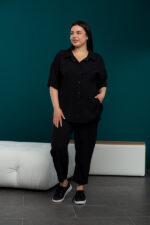 Жіночий костюм 24.2327 48(Xl), 50(2XL), 52(3XL), колір чорний