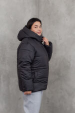 Жіноча куртка 23.2160 48(XL), 50(2Xl), 52(3XL), колір вугільно-чорний - Зображення 2