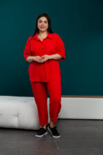 Жіночий костюм 24.2327 48(Xl), 50(2XL), 52(3XL), колір червоний