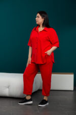 Жіночий костюм 24.2327 48(Xl), 50(2XL), 52(3XL), колір червоний - Зображення 2