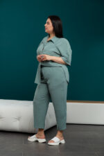 Жіночий костюм 24.2327 48(Xl), 50(2XL), 52(3XL), колір оливковий - Зображення 2