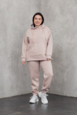Жіночий костюм 23.2085 48(XL)- 50(2Xl), 52(3Xl)-54(4XL), колір ніжно-кремовий