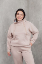 Жіночий костюм 23.2085 48(XL)- 50(2Xl), 52(3Xl)-54(4XL), колір ніжно-кремовий - Зображення 4