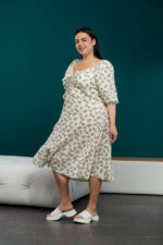 Жіноча сукня 24.2335 48(XL), 50(2XL), колір кремовий - Зображення 2