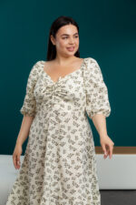 Жіноча сукня 24.2335 48(XL), 50(2XL), колір кремовий - Зображення 4