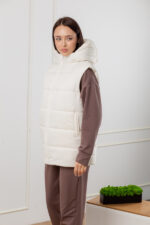 Жилетка Aksan 23.2164 42(S),44(M),46(L),48(XL) колір молочний - Зображення 2