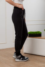 Pantaloni 20.493 tricot dublu, culoare Negru, 42(S), 44(M) - Image 2