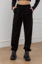 Штани 21.908 н Трикотаж двухнитка, колір Чорний, 40(XS), 42(S)
