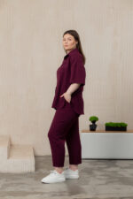 Жіночий костюм 24.2327 48(Xl), 50(2XL), 52(3XL), колір бордовий - Зображення 2