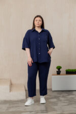 Жіночий костюм 24.2327 48(Xl), 50(2XL), 52(3XL), колір темно-синій