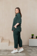 Жіночий костюм 24.2327 48(Xl), 50(2XL), 52(3XL), колір темно-зелений - Зображення 2