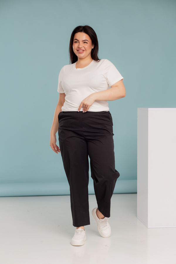 img_3958-2 Жіночі штани 23.2221 48(XL), 50(2XL), 52(3XL), колір вугільний чорний - Зображення 1