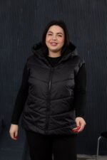 Жилетка 24.2548 с.б Плащівка Лаке, колір Чорний, 54(4XL), 56(5XL), 58(6XL) - Зображення 4
