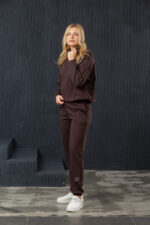 Костюм 24.2549 н Трикотаж петля, колір Темний шоколад, 40(XS), 42(S), 44(М) - Зображення 2