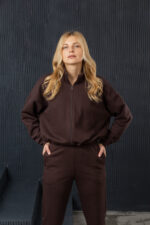 Костюм 24.2549 н Трикотаж петля, колір Темний шоколад, 40(XS), 42(S), 44(М) - Зображення 4