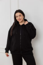 Костюм 23.2208 с.б Трикотаж петля, колір Чорний, 54(4XL), 56(5XL), 58(6XL) - Зображення 4