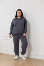 Костюм 23.2208 с.б Трикотаж петля, колір Графіт темний, 54(4XL), 56(5XL), 58(6XL)