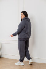 Костюм 23.2208 с.б Трикотаж петля, колір Графіт темний, 54(4XL), 56(5XL), 58(6XL) - Зображення 3