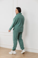 Костюм 24.2552 б Замш тонкий, колір Оливка темна, 48(XL), 50(ХХL), 52(3XL) - Зображення 3