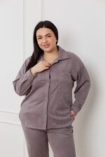 Костюм 24.2552 б Замш тонкий, колір Темно сірий, 48(XL), 50(ХХL), 52(3XL) - Зображення 4