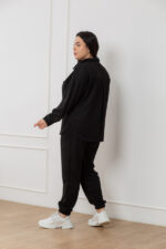Костюм 24.2552 б Замш тонкий, колір Чорний, 48(XL), 50(ХХL), 52(3XL) - Зображення 3