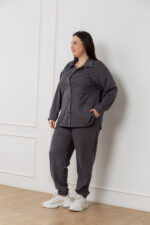 Костюм 24.2552 б Замш тонкий, колір Графіт, 48(XL), 50(ХХL), 52(3XL) - Зображення 2
