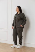 Костюм 24.2552 б Замш тонкий, колір Хакі, 48(XL), 50(ХХL), 52(3XL) - Зображення 2