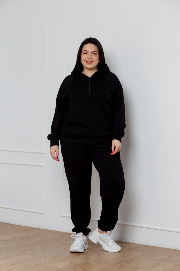 img_5106 Костюм 24.2541 б Трикотаж петля, колір Чорний, 48(XL), 50(ХХL), 52(3XL) - Зображення 1