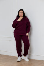 Костюм 24.2541 б Трикотаж петля, колір Темний марсал, 48(XL), 50(ХХL), 52(3XL)
