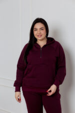Костюм 24.2541 б Трикотаж петля, колір Темний марсал, 48(XL), 50(ХХL), 52(3XL) - Зображення 4