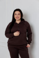 Костюм 24.2541 б Трикотаж петля, колір Темний шоколад, 48(XL), 50(ХХL), 52(3XL) - Зображення 4