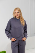 Костюм 24.2409 н Трикотаж петля, колір Графіт, 40(XS), 42(S), 44(М) - Зображення 4