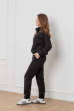 Костюм 25.2565 н Замш тонкий, колір Чорний, 42(S), 44(М), 46(L), 48(XL) - Зображення 2