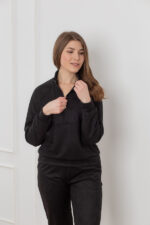 Костюм 25.2565 н Замш тонкий, колір Чорний, 42(S), 44(М), 46(L), 48(XL) - Зображення 4
