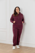 Костюм 25.2567 б Трикотаж петля, колір Темний марсал, 46(L), 48(XL), 50(ХХL)
