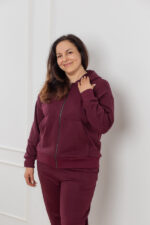 Костюм 25.2567 б Трикотаж петля, колір Темний марсал, 46(L), 48(XL), 50(ХХL) - Зображення 4
