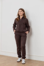Костюм 25.2565 н Замш тонкий, колір Темний шоколад, 44(М), 46(L), 48(XL)