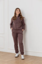 Костюм 25.2565 н Замш тонкий, колір Шоколад , 44(М), 46(L), 48(XL)