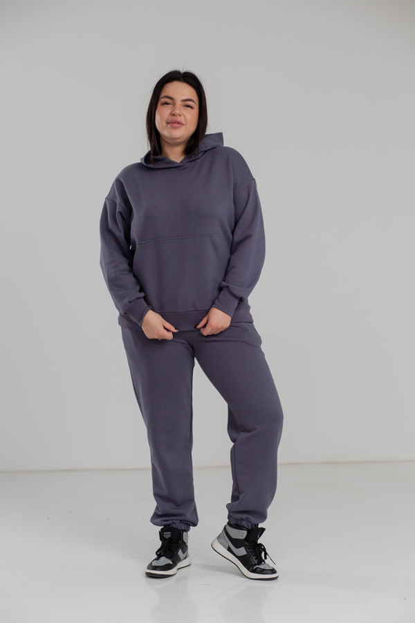 img_5985-1 Жіночий костюм 23.2198 48(XL), 50(2XL), 52(3XL), колір темний графіт - Зображення 1