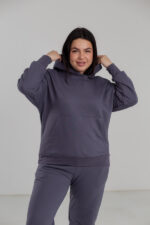 Жіночий костюм 23.2198 48(XL), 50(2XL), 52(3XL), колір темний графіт - Зображення 4