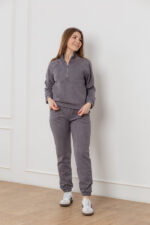 Костюм 25.2565 н Замш тонкий, колір Вугільний, 42(S), 44(М), 46(L), 48(XL)