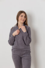 Костюм 25.2565 н Замш тонкий, колір Вугільний, 42(S), 44(М), 46(L), 48(XL) - Зображення 4